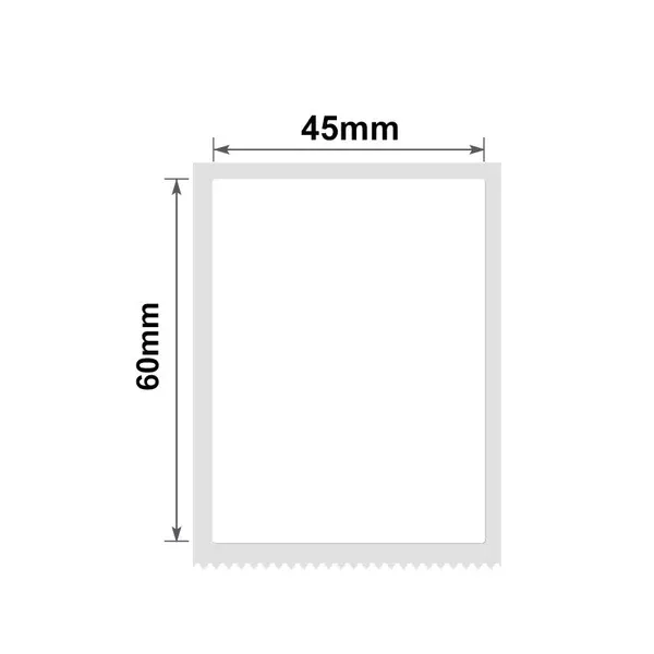Niimbot B21/B3s - 60*45MM - 125 White Thermal Labels