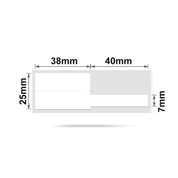 Niimbot B21/B3s-25*78MM -Tag Jewel. 100 White Thermal Labels