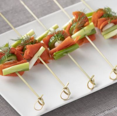 Skewers Bamboo Ribbon 18cm (pack of 100)