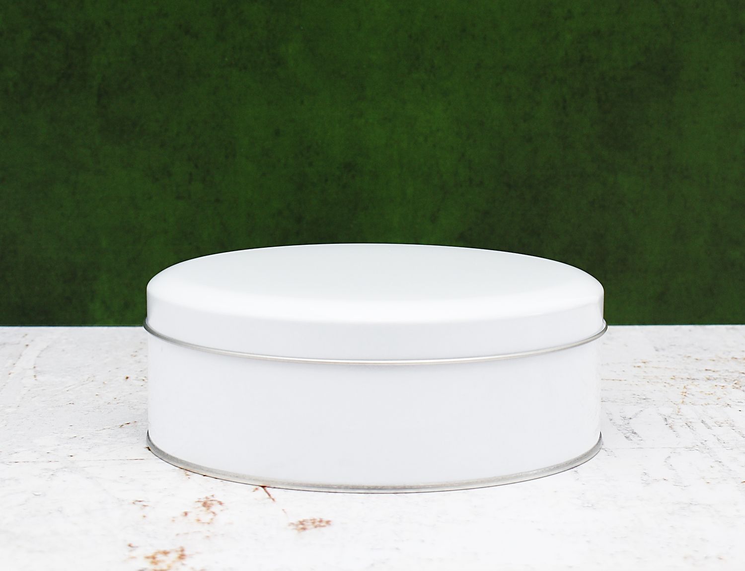 Cake/Biscuit Tin +Lid 179 mm x 60 mm - White (ea)