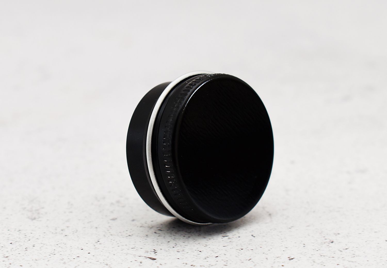 Aluminium Screw top Tin 10g Black (35dx17h mm) (ea)