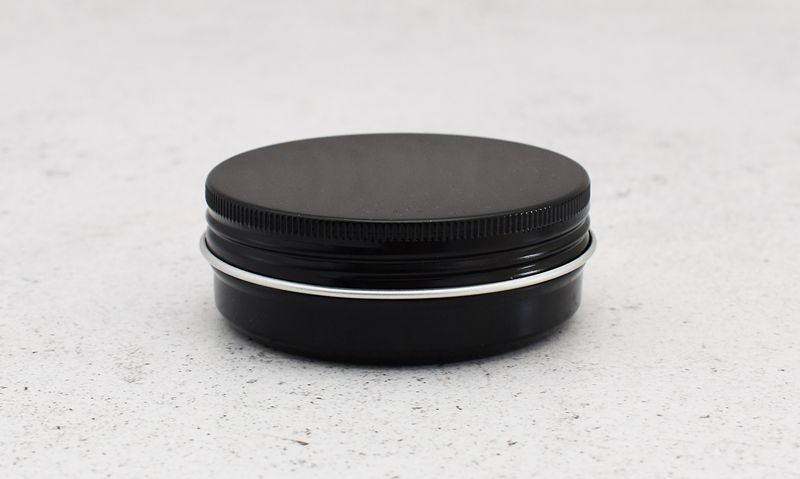 Aluminium Screw top Tin 60g Black (each)