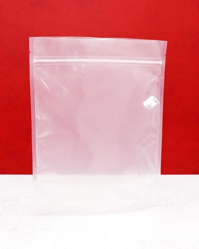 Clear Stand Up Pouch with Zipper 220 x 260mm (Qty 50)