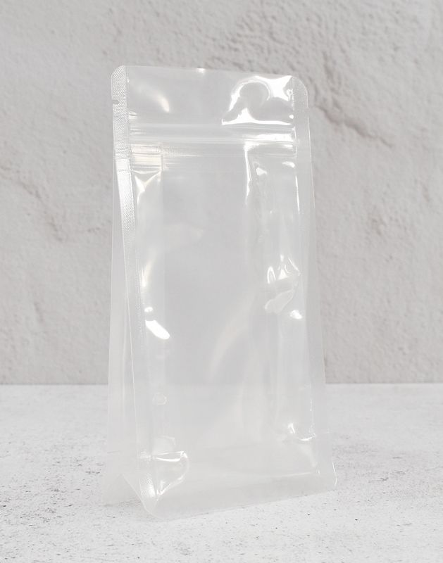 Clear Flat Bottom Pouch Small 100x180+50mm (50)