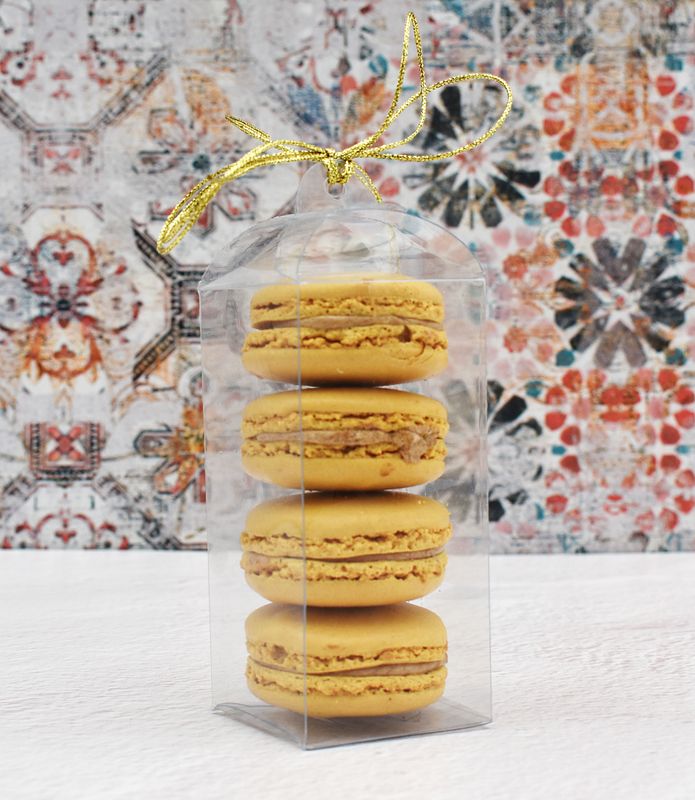 PVC Macaroon Box 4 - 50 mm W x 50 mm L x 105 mm H