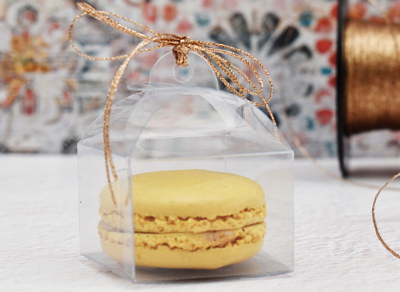 PVC Macaroon Box 1 - 50 mm W x 50 mm L x 35 mm H