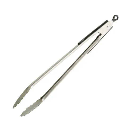 Deluxe S/Steel Tongs Rubber Grip 30cm