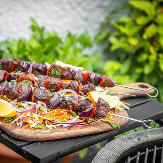 Masterclass Stainless Steel Flat Sided Skewers 40cm (6pk)