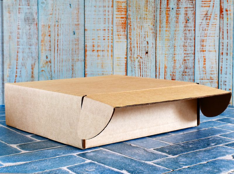Box Corrugated Shipping 260mm x 260mm x 80mm Kraft (ea)