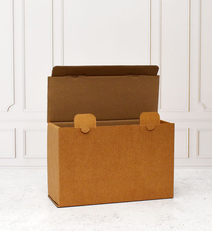 Box Corrugated Shipping D - 270 x 110 x 175mm Kraft (ea)