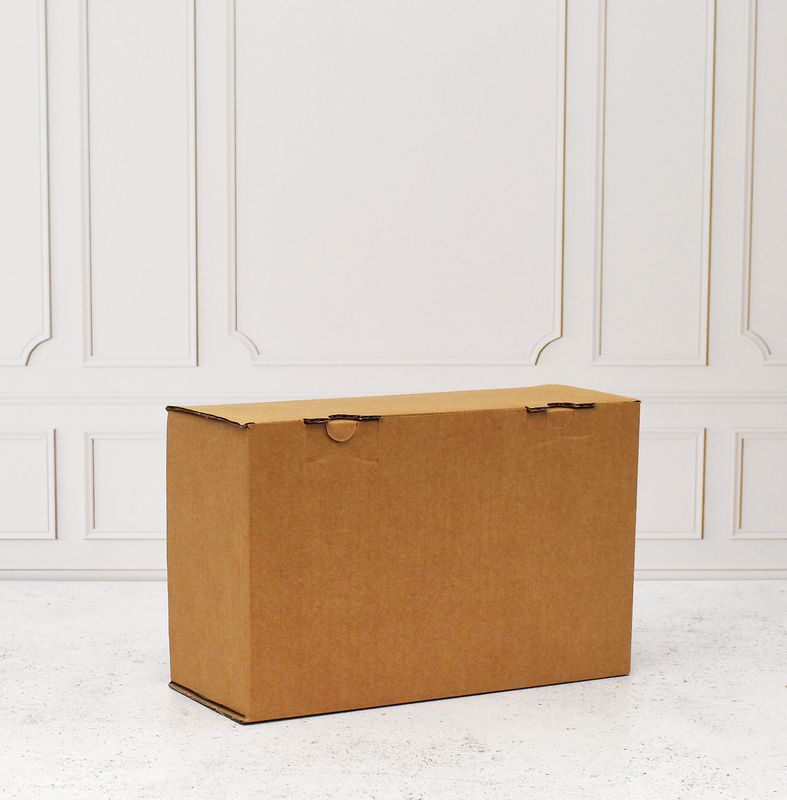 Box Corrugated Shipping D - 270 x 110 x 175mm Kraft (ea)