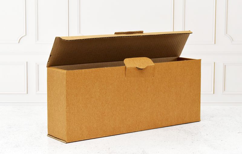 Box Corrugated Shipping AH - 380 x 80 x 150mm Kraft (ea)