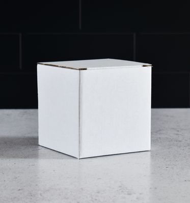 Corrugated White Mug Box 90mmx90mmx90mm (ea)