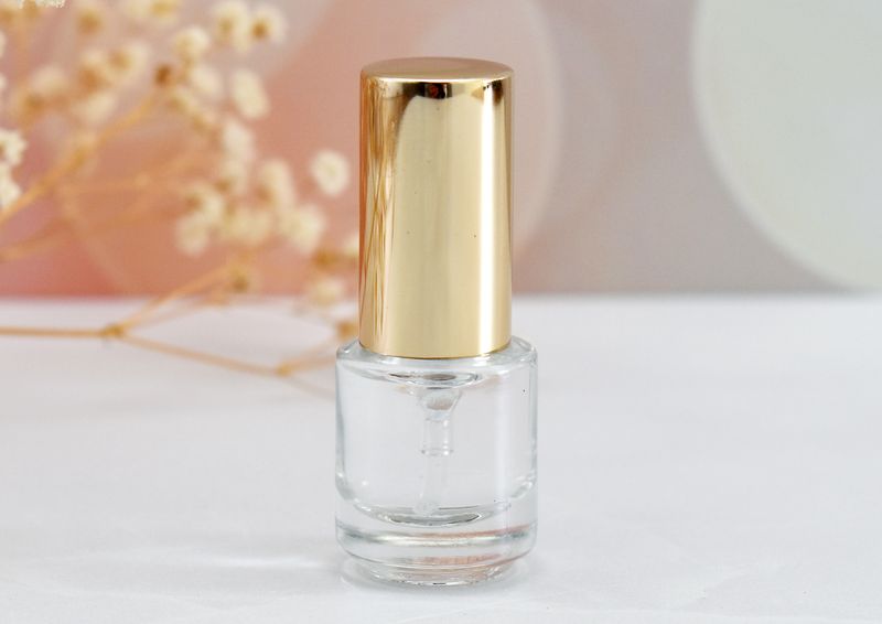 Glass Perfume Bottle 5ml - Gold Lid