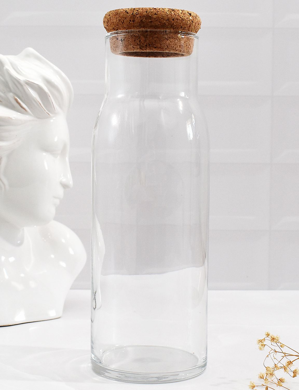 Glass Arc Conference Decanter + Cork Lid 1L