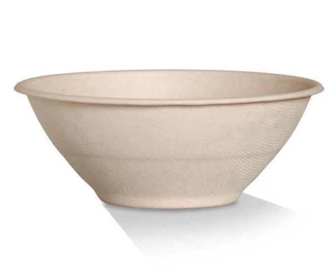 Compostable Salad Bowl 1000ml - 32oz (qty 25)