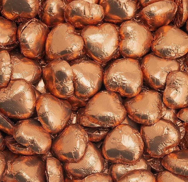 Chocolate Foil 1M Copper