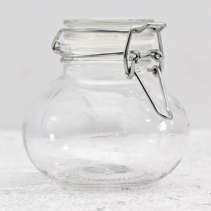 Glass Jar Cliptop Belley 8x4.5cm 180ml