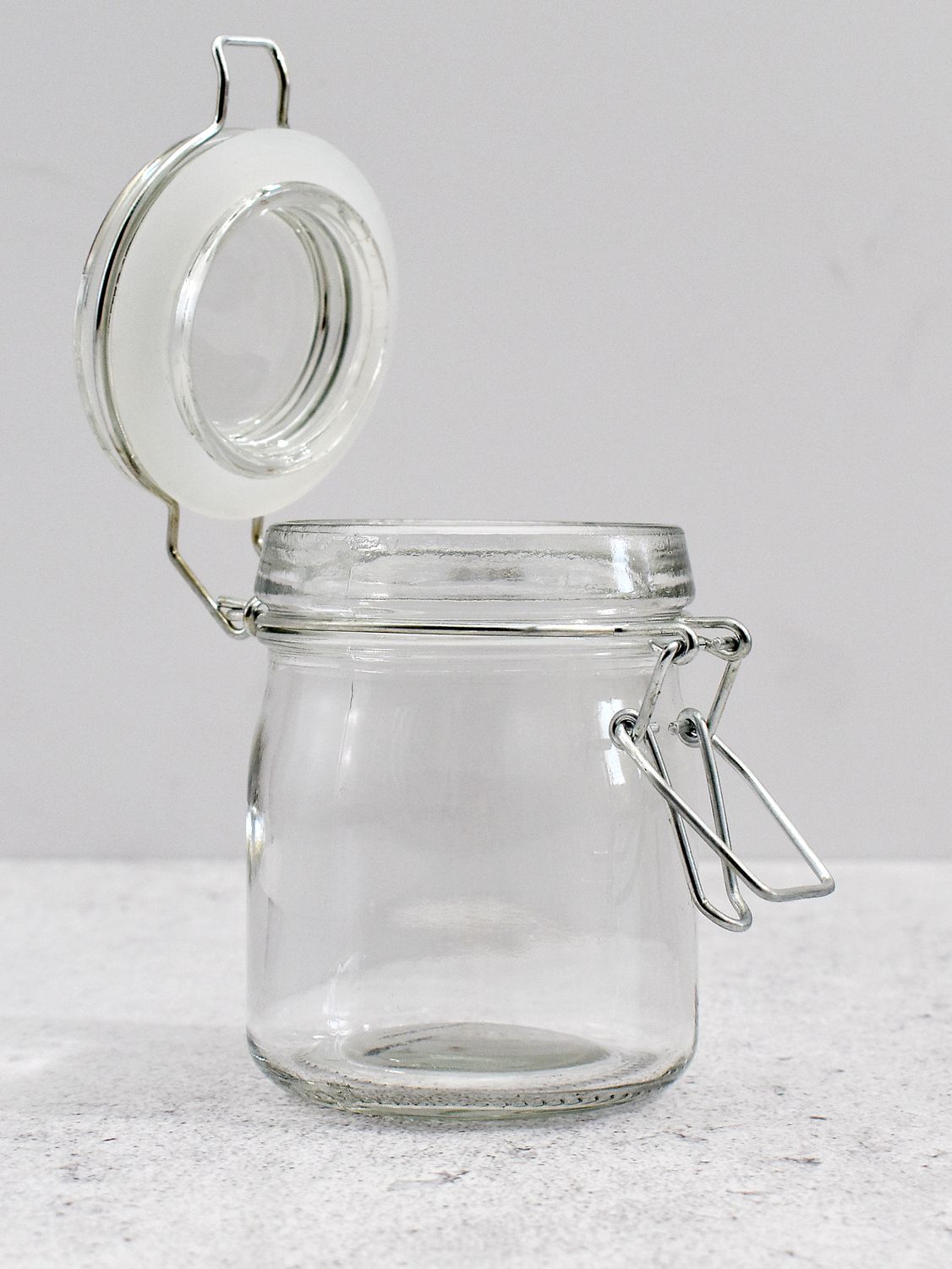 Round Glass Jar Clip-top 10 x 6 cm - 190 ml