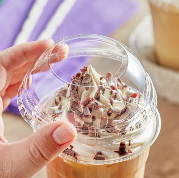 Z-Smoothie Open Dome Lid PET ZDLO0981C (Qty 50)