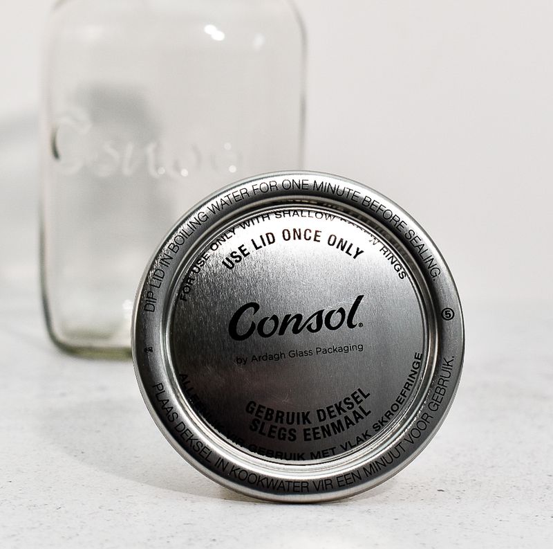 63 Dome Metal Silver Preserve Lid fit 250ml