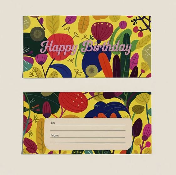 Money Envelopes - Multi Figs / Mushrooms (2pc)