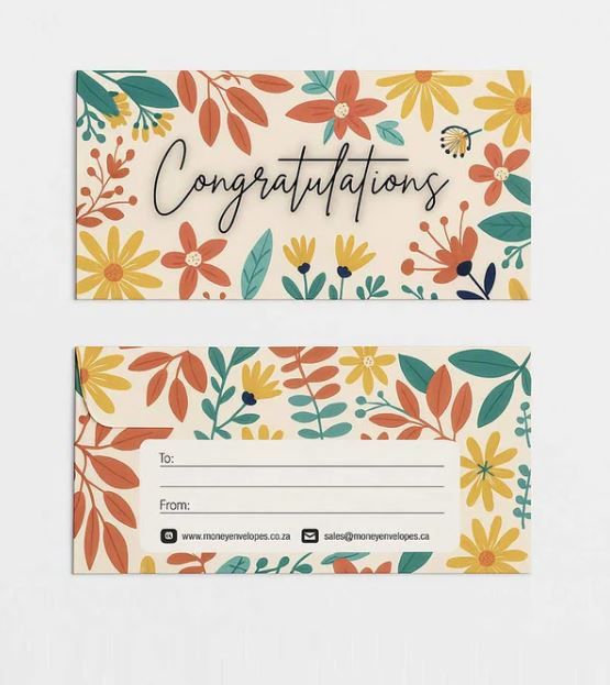 Money Envelopes - Leaves (2pc)