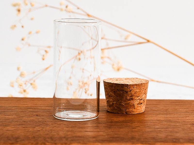 Glass Tube With Cork Lid 5x3cm