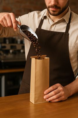 Paper Bag Brown Tin Tie Medium (Qty 50)