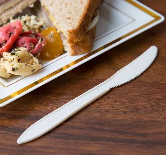 Cutlery Compostable Knives 16cm (Qty 100)