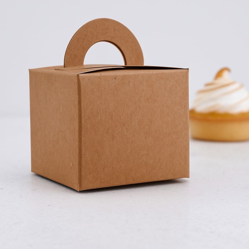 Novelty Box 65x65x60mm Kraft (ea)