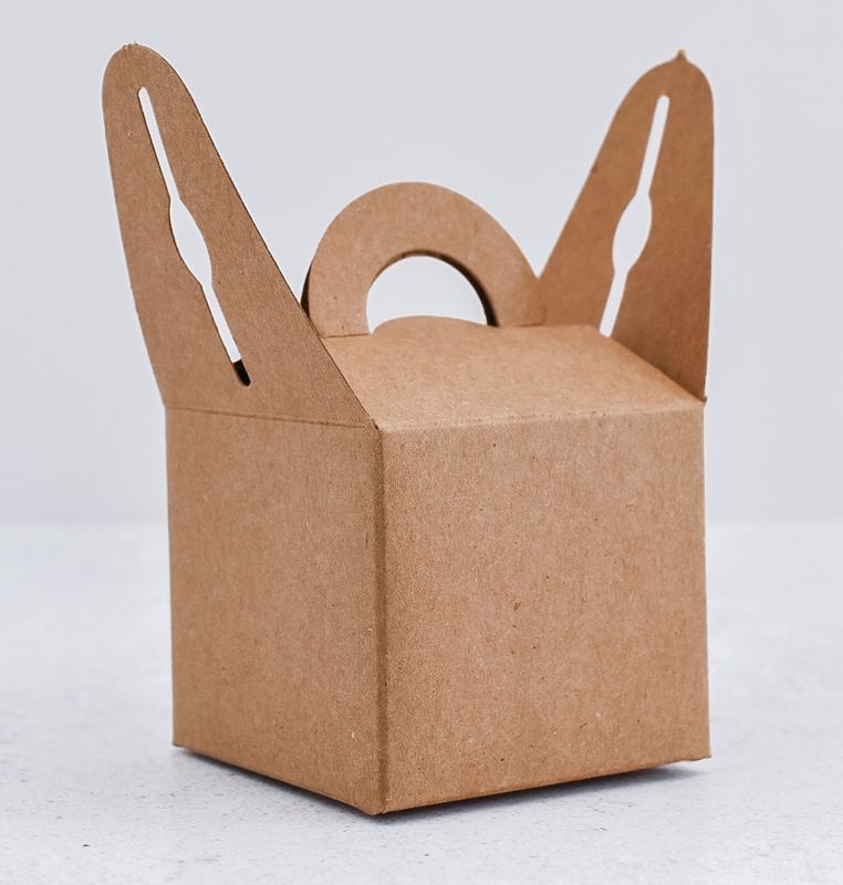 Novelty Box 65x65x60mm Kraft (ea)