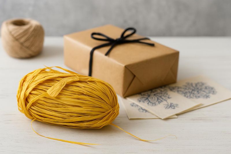 Raffia 50g Mustard (ea)