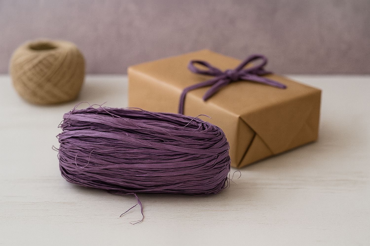 Raffia 50g Purple (ea)
