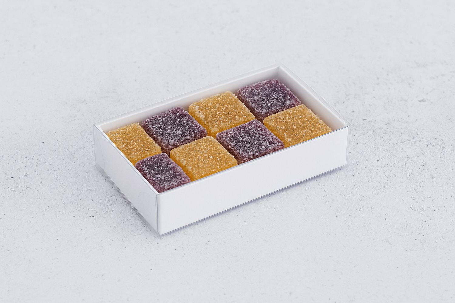 Gift Box White Base PVC Lid 54x89x30 mm (ea)