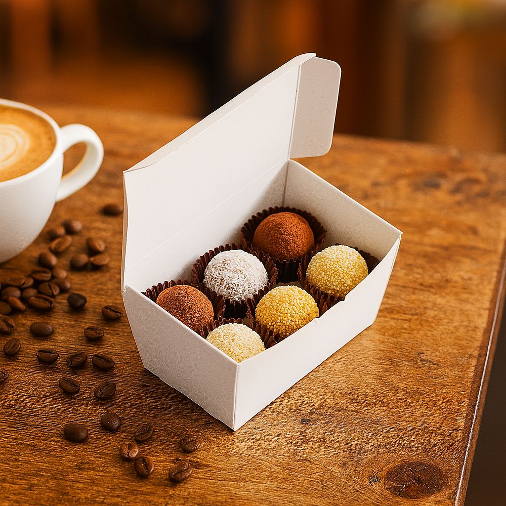 Box Truffle Large White 90 x 50 x 55 mm (each)