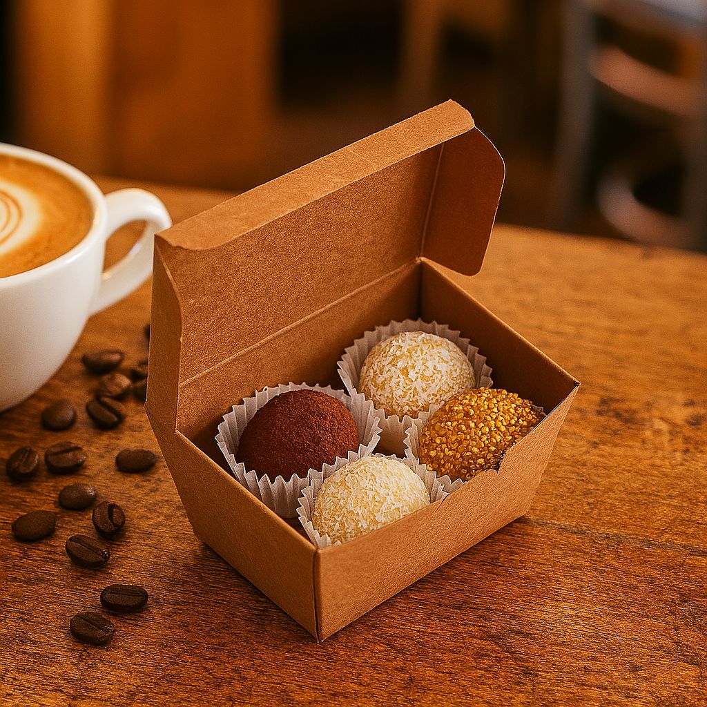 Box Truffle Medium Kraft 75 x 45 x 40 mm (each)