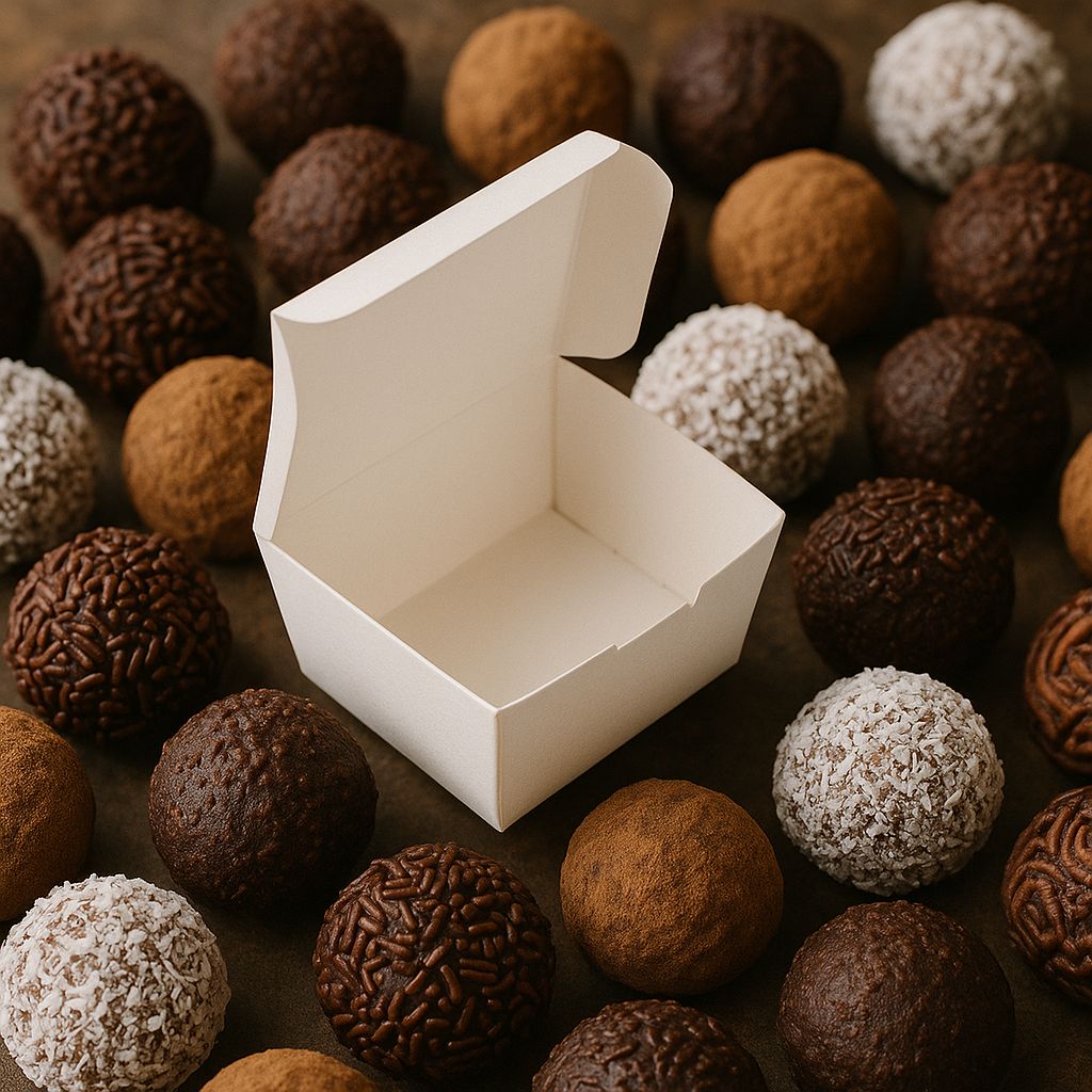 Box Truffle Small White 60 x45 x 35 mm (each)