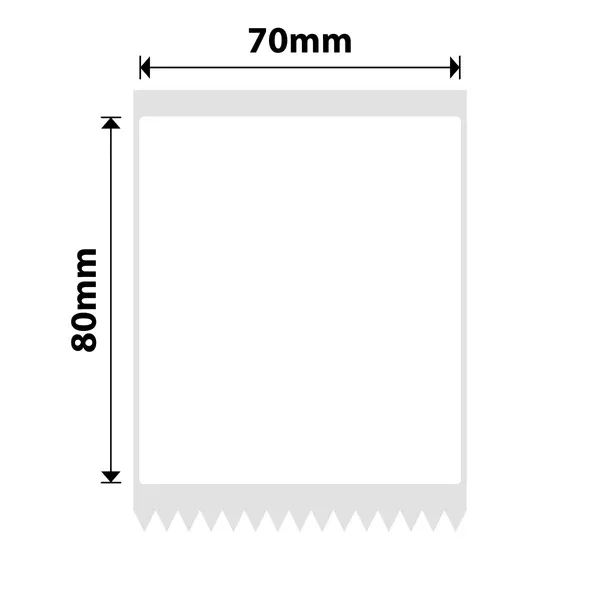 Niimbot B21/B3s - 70*80MM - 95 White Thermal Labels