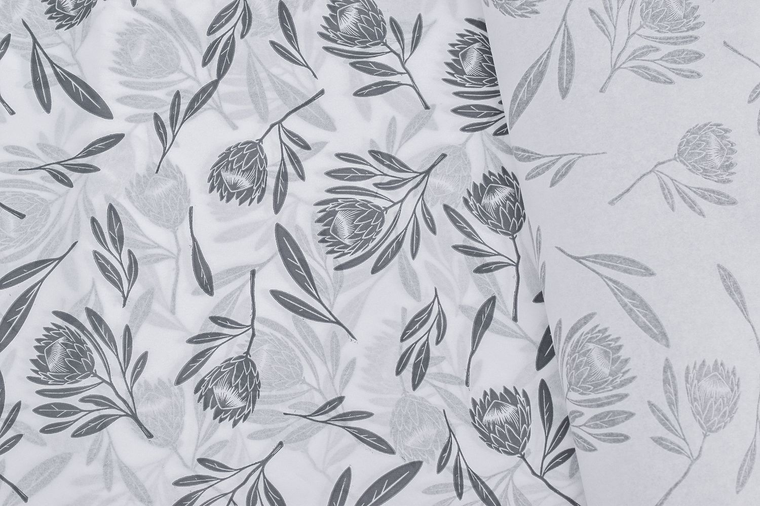 Tissue Paper - Fynbos-Cool Grey-On White (Qty25)
