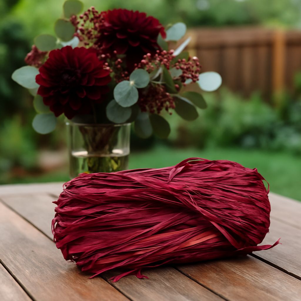 Raffia 50g Maroon (ea)