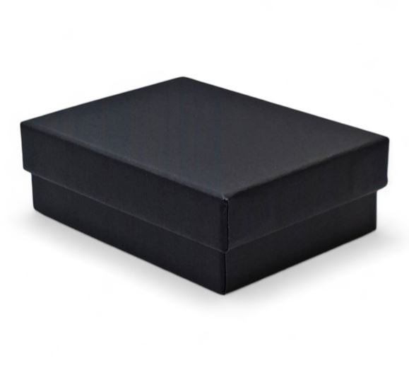 Chipboard Jewellery Velvet box-Black 65x85x30 mm (each)