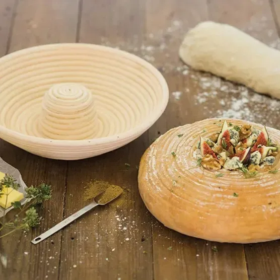 HM Bread Proving Rattan Basket Donut 28cm x 6cm