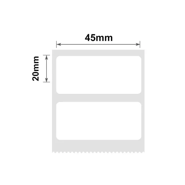 Niimbot B21/B3s - 20*45MM - 320 White Thermal Labels