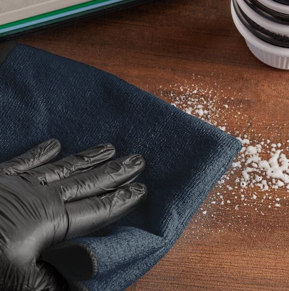 Cloth Microfibre Woven Black 38 x 38cm 200gsm (each)