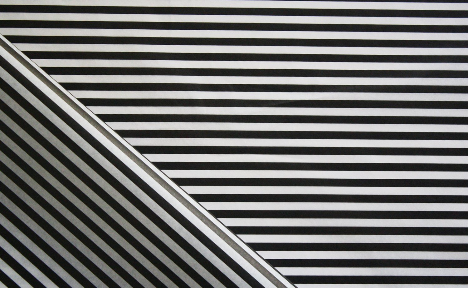 Tissue Paper - Candy Stripe - Black On White (Qty 5)