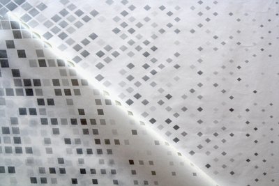 Tissue Paper- Diamond - Silver On White (Qty 25)