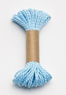 Bakers Twine 10 m x 2 mm - Light Blue &amp; White (ea)