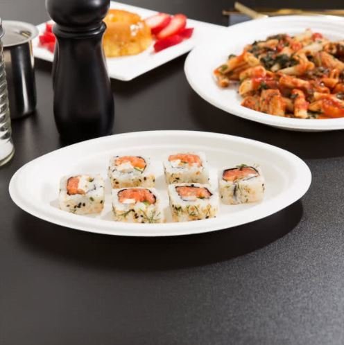 E - EcoWare Compostable Plate Oval (Qty 50)