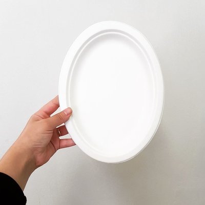 E - EcoWare Compostable Plate Oval (Qty 50)